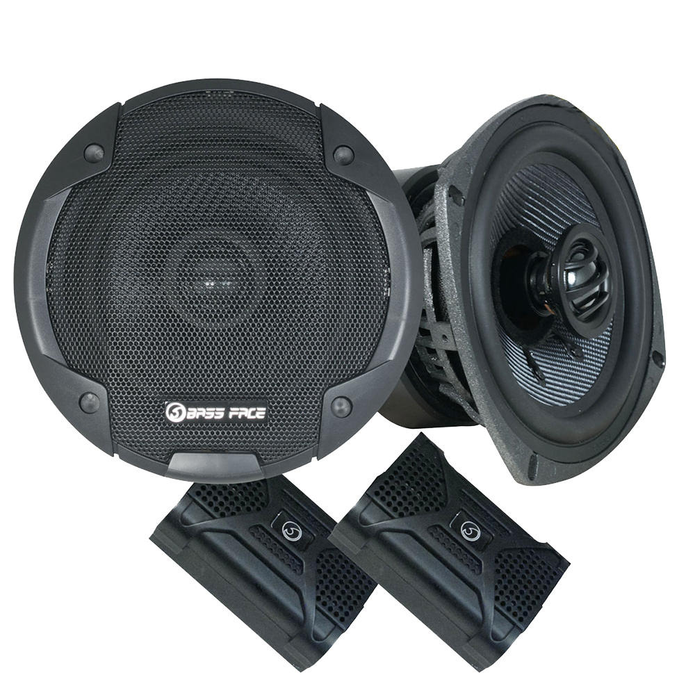 Bass Face SPL46.1 300W 4x6 inch Coaxial Car Speakers Pair 