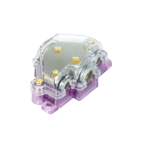 Distributore di Corrente o Massa - PWD04.2 -  1x 0 awg + 1x 4 awg + 2x 8 awg