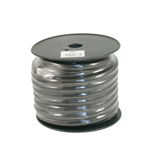 Cavo Alimentazione 0 awg  53 mm - PWN0.2-  Negativo - Rame Puro OFC  - Bobina 15 metri