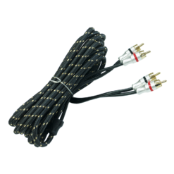 Cavo Rca 3 Metri Top Quality - PRCA3.2 -  4 Schermature - Connettori Pro