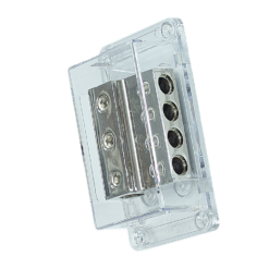 Distributore di  Massa - Alimentazione PWD00.1 -  1 x 0 awg + 2 x 2 awg + 4 x 4 awg