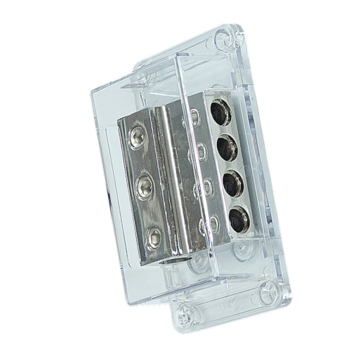 Distributore di  Massa - Alimentazione PWD00.1 -  1 x 0 awg + 2 x 2 awg + 4 x 4 awg