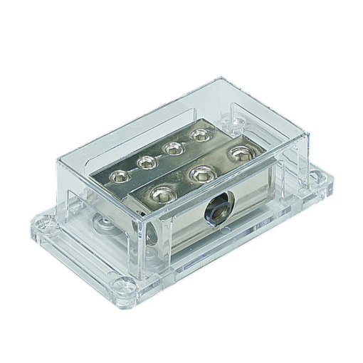 Distributore di  Massa - Alimentazione PWD00.1 -  1 x 0 awg + 2 x 2 awg + 4 x 4 awg - immagine 2