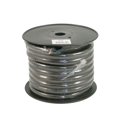 PWN00.1  Cavo Alimentazione 00 awg  oversize 53 mm - Negativo - Rame Puro OFC  - Bobina 15 metri