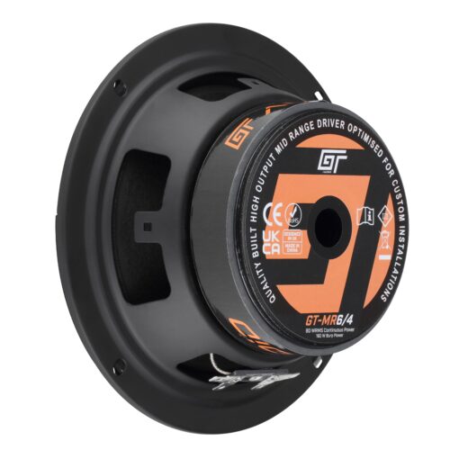 GT-MR6/4 Midbass 16,5 cm GT-AUDIO 1X4Ohm SVC 80WRMS Quality Built High Output Mid Range - immagine 2
