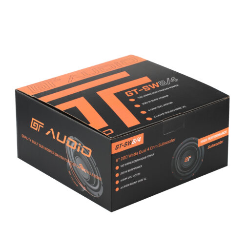 GT-SW8/4 Subwoofer 20 cm GT audio  2x4 ohm 100w rms - immagine 8