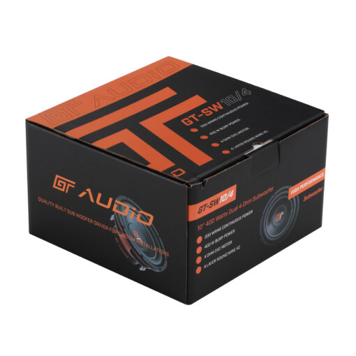 GT Audio GT-SW10/4 10'' 25cm 2x4Ohm DVC Subwoofer 200w RMS - immagine 8