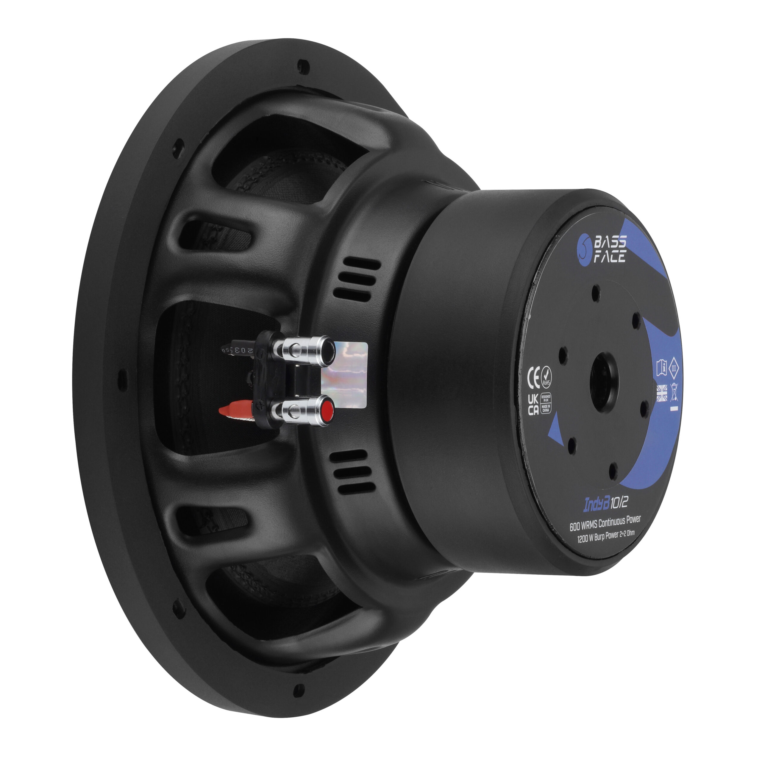 Subwoofer Auto 10” Bass Face IndyB10/2 25 cm. 2+2 Ohm | Woofer Car Audio Compatto - 600W RMS - 1200W MAX POWER - immagine 5