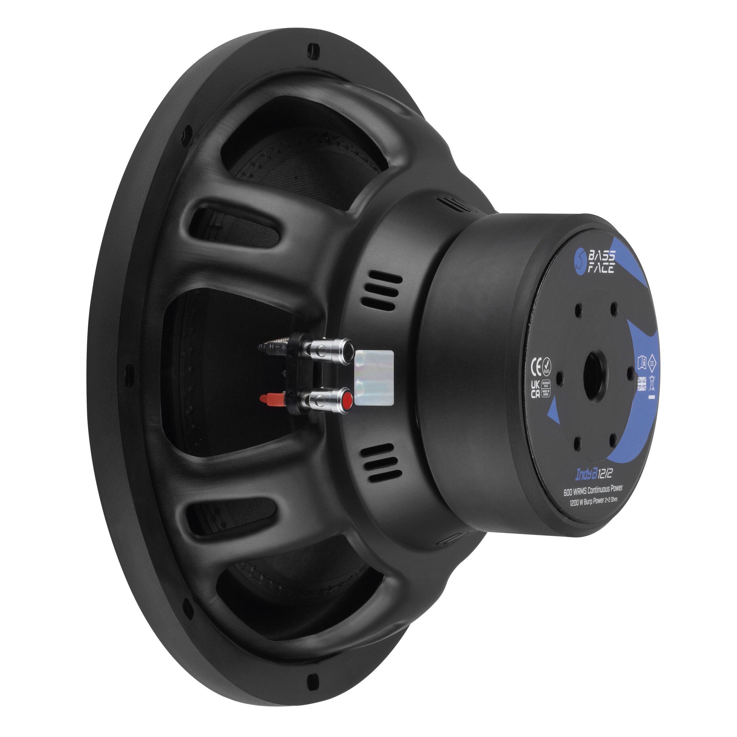 Subwoofer 32 CM Per Auto Bass Face IndyB12/2 10" 2+2 Ohm | Woofer Car Audio Compatto - 600W RMS - 1200W MAX POWER - immagine 8