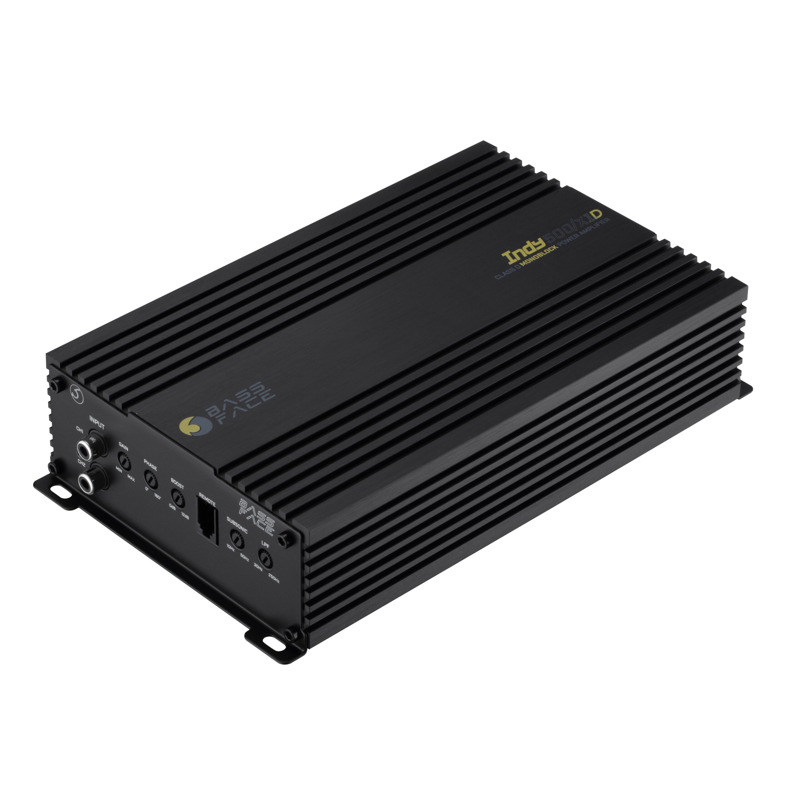 amplificatore monofonico 500w rms 1 ohm bass face indy500/x1d vista 3/4