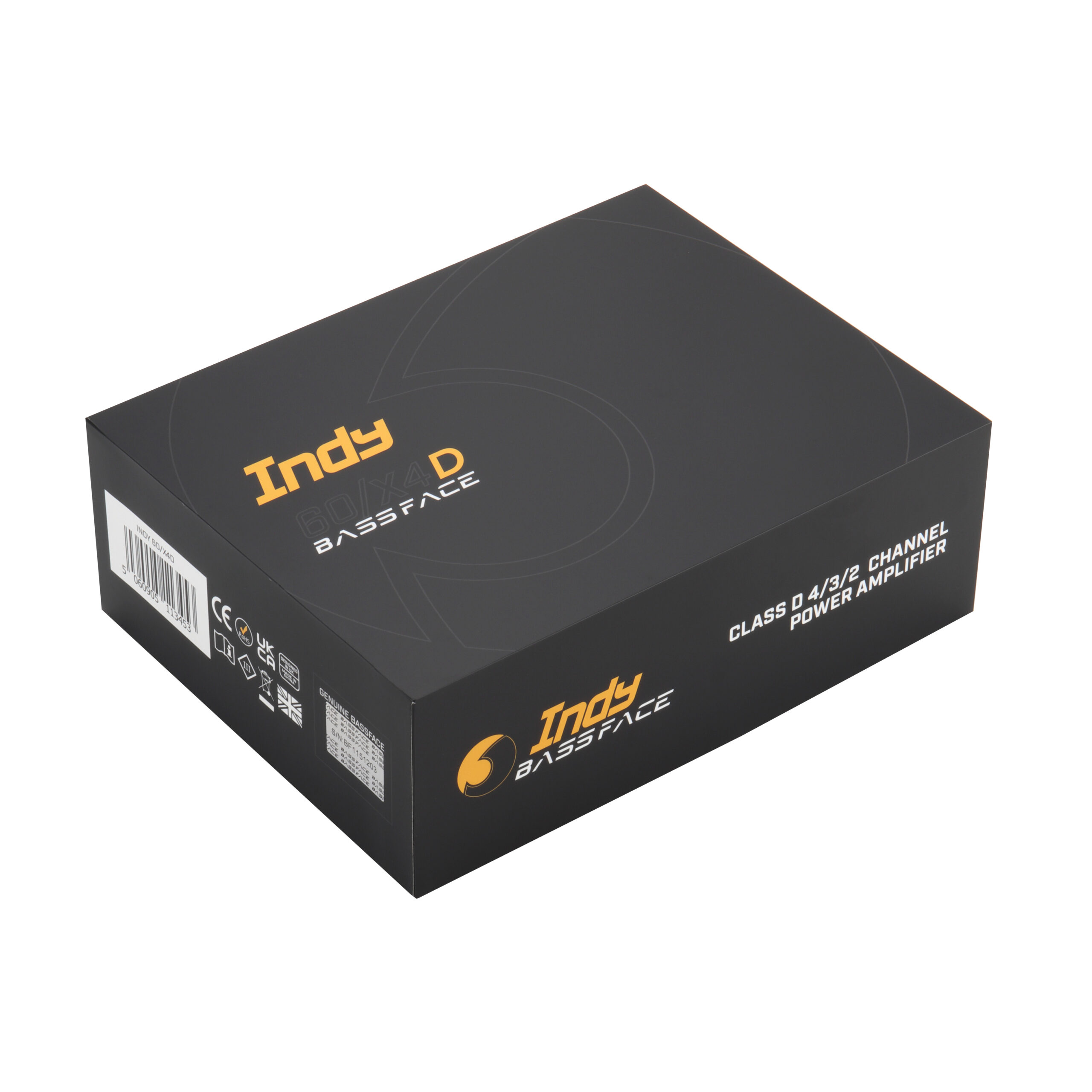 Amplificatore 4 Canali Bassface Indy60/X4D confezione